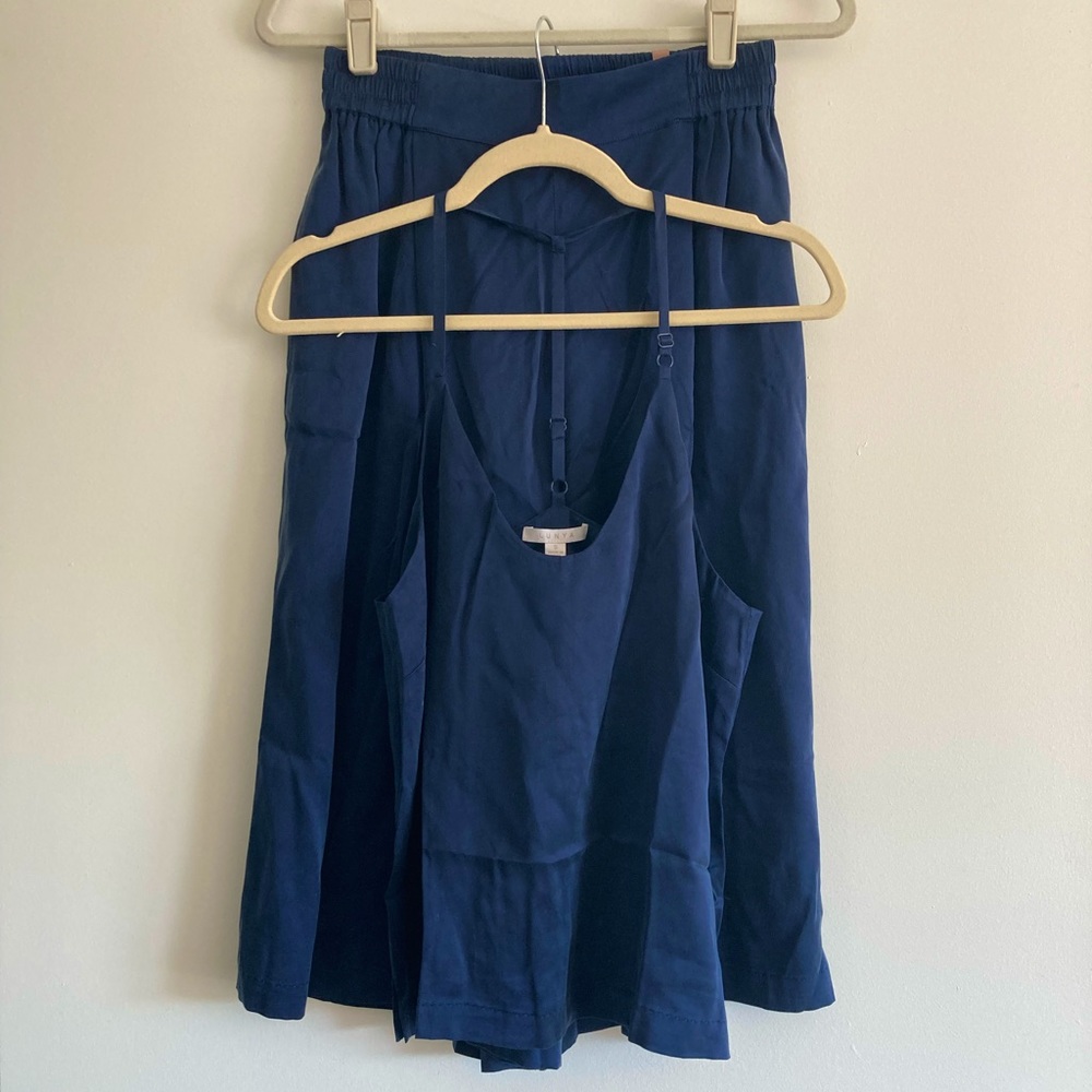 Lunya Washable Silk Wide Leg Crop pant set SM